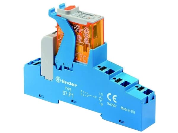 Finder 4C.P1.9.024.0050 LED-portin komponentti Nimellisjännite: 24 V/DC Katkaisuvirta (max.): 16 A 1 x kytkentäkosketin 1 kpl 1 kpl