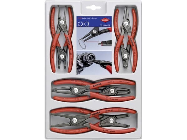 Knipex 00 20 04 SB, Tangsett, Rød, 1,27 kg