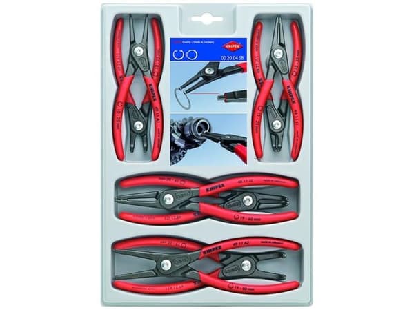 Knipex 00 20 04 SB, Tangsett, Rød, 1,27 kg