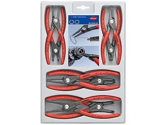 Knipex 00 20 04 SB, Tangsett, Rød, 1,27 kg