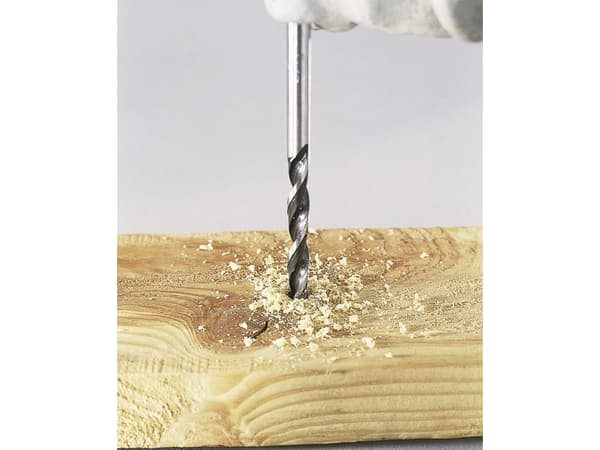 wolfcraft GmbH 4006885760301, Drill, Spiralborekrone, Høyrehåndsrotasjon, 3 mm, 61 mm, Sponplate, Kryssfiner, Mykt tre