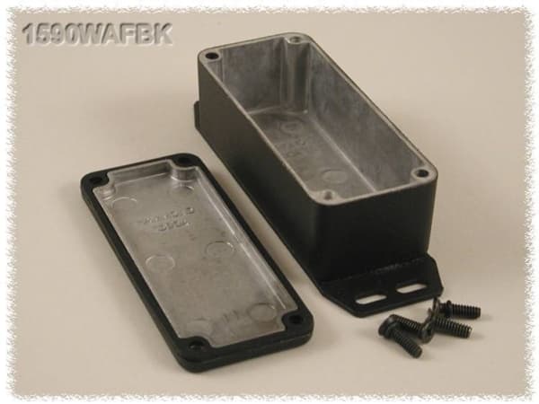Hammond Electronics 1590WAFBK Yleiskaappi 92,5 x 38,5 x 31 Alumiini Musta 1 kpl