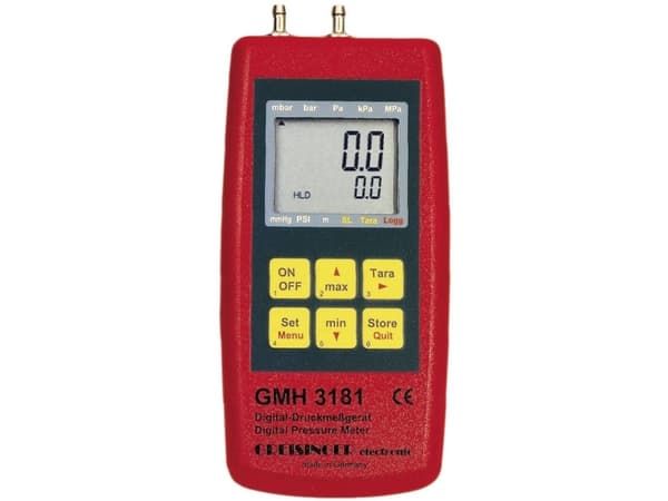 Greisinger GMH 3181-07 Trykmålingsudstyr Lufttryk, Ikke-aggressive gasser, Korrosive gasser -0.01 - 0.350 bar