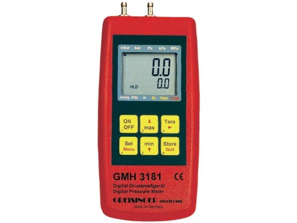 Greisinger GMH 3181-07 Trykmålingsudstyr Lufttryk, Ikke-aggressive gasser, Korrosive gasser -0.01 - 0.350 bar