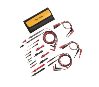 Fluke TL81A, Testsond, Svart, Grå, Röd, Gul, CAT III, 300 V, 10 A, 11 styck