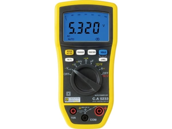 Chauvin Arnoux P01196733 Hånd-multimeter digital CAT IV 600 V, CAT III 600 V Visning (counts): 6000