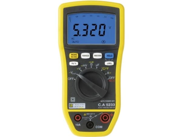 Chauvin Arnoux P01196733 Hånd-multimeter digital CAT IV 600 V, CAT III 600 V Visning (counts): 6000