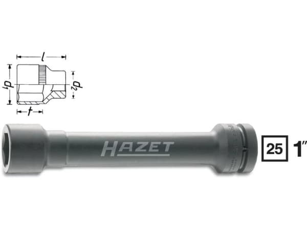 Hazet 1104S-32 Kuusikulmainen pistorasia Tehopistorasia 32 mm 1 (25 mm)