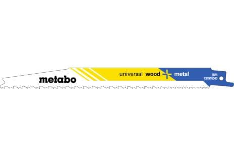 Metabo 631912000, Puukkosahanterä, Metalli, Muovi, Puu, Sininen, Valkoinen, Keltainen, 1,5 mm, 20 cm, 2 kpl