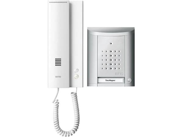 Ritto by Schneider Entravox Dörrintercom Bredband Komplett set 1-familjshus Silver