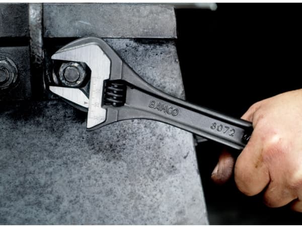 Bahco Skiftnyckel, svartoxiderad, 110 mm, Ställbar skiftnyckel