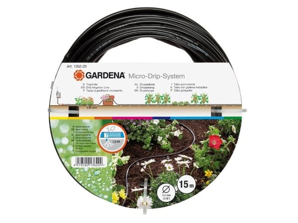 Gardena 1362-20, 15 m, Maanpinnan yläpuolella, Musta
