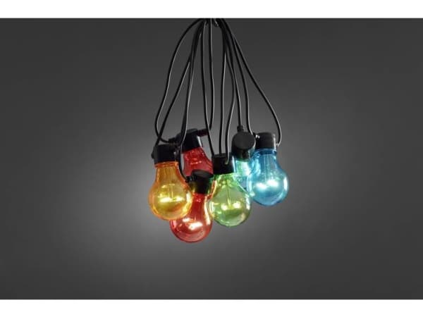 Konstsmide 2378-500 Bilevaloketju Ulkoisesti virtalähteen kautta Lamppujen lukumäärä 90 LED (RGB) Valaistu Pituus: 4,5 m