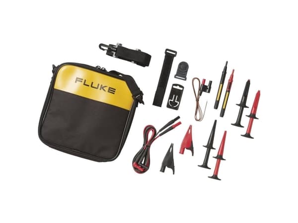Fluke TLK289, Testausjohdin, -anturi ja klipsisarja, Musta, Punainen