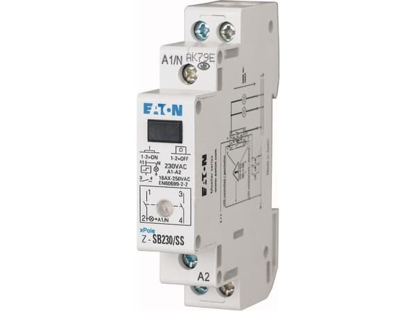 Ylijännitekosketin DIN-kisko Eaton Z-SB230/SS 2 x sulkukosketin 16 A 1 kpl