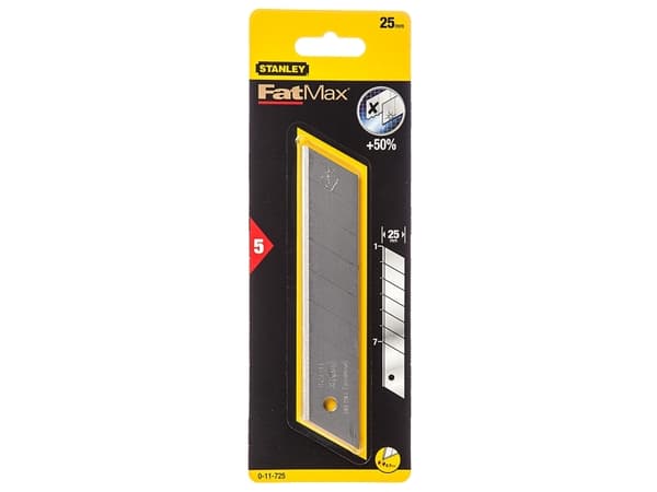 Stanley 0-11-725, 5 stykker, 25 mm, Metallisk
