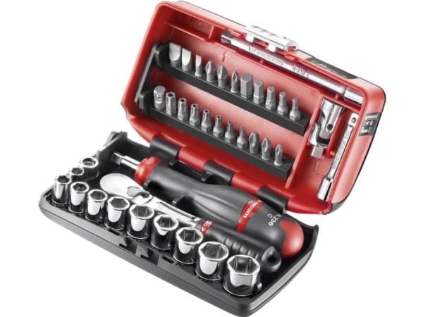 Facom Topnøglesæt Tommer 1/4 (6,3 mm) 38 dele RL.NANO-U1