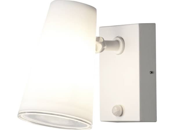 Konstsmide Fano 7873-250 Udendørs vægbelysning med bevægelsessensor LED (RGB) E27 25 W Hvid