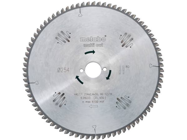 Metabo 628000000, Gjuten aluminium, mässing, Spånskiva, Koppar, Hårt träslag, Laminerad panel, MDF, Plast, Plywood, 15 cm, 2 cm, 1,6 mm, 2,4 mm, Ks 0