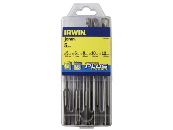 IRWIN 10502089, Rotasjons hammer, Drill bit set, SDS-plus shank, 5 stykker