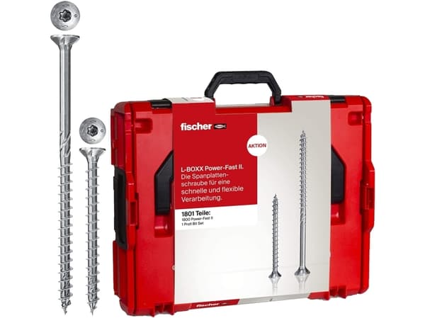 Fischer Power Fast II L-Boxx 102 skruvuppsättning