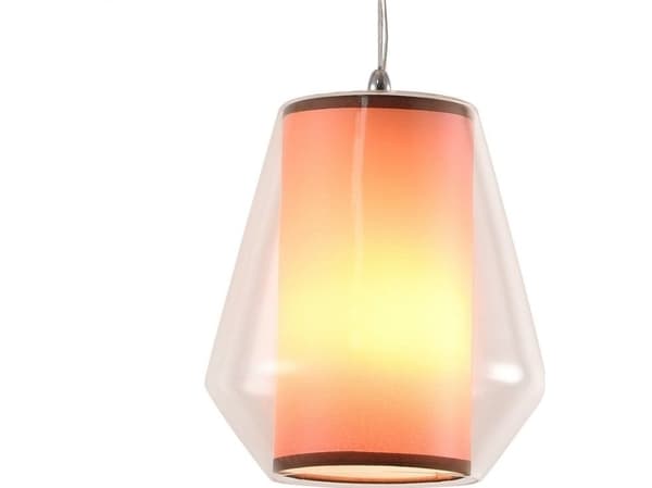 Hanging lamp Platinet PLATINET PENDANT LAMP SELENE P161040 E27 GLASS + FABRIC CLEAR 19x21 [44020]