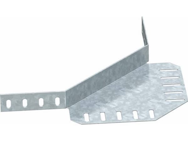 OBO Bettermann Vertr kulmaliitin kaapelihylly REV 35 DD sivuseinän korkeus 35mm, materiaali teräs, materiaaliluokka muu, pintanauha sinkki-alumiini,