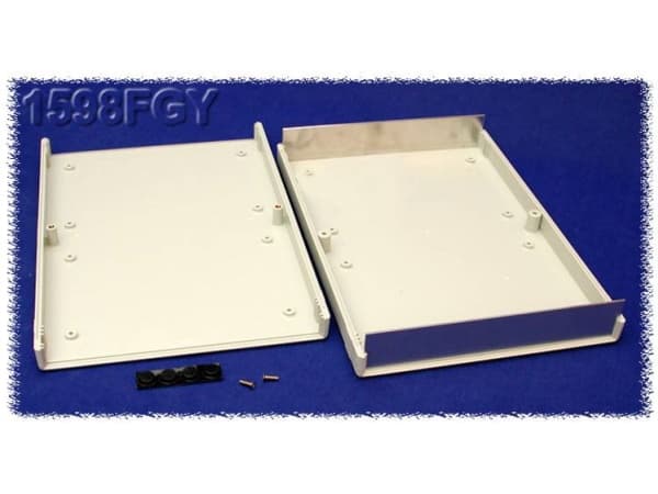 Hammond Electronics 1598FGY Instrumenttikaappi 250 x 160 x 40 ABS Grå 1 stk Hammond Electronics 1598FGY Instrumenttikaappi 250 x 160 x 40 ABS Grå 1 s