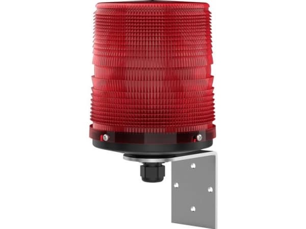 Pfannenberg Blitzlampe PMF 2015-SIL 24 DC RD WINKELM. Rød 24 V/DC