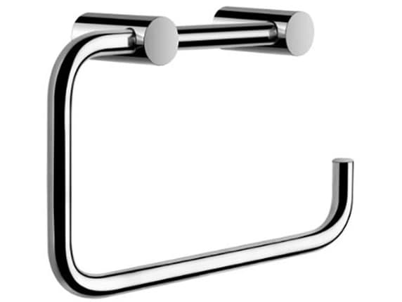 Csslr Plus blank forkromet toiletrulleholder uden bagplade i rustfri stål