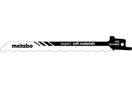 Metabo 631144000, Sabelsagblad, Fotoark kartong, Isolasjonsmateriale, Isopor, High Carbon Steel (HCS), Sort, Hvit, 1 mm, 15 cm