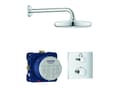 Miniatyrbild 2 av 3: GROHE Grohtherm sampak indbyg 210 mm brus firkant uden håndbrus
