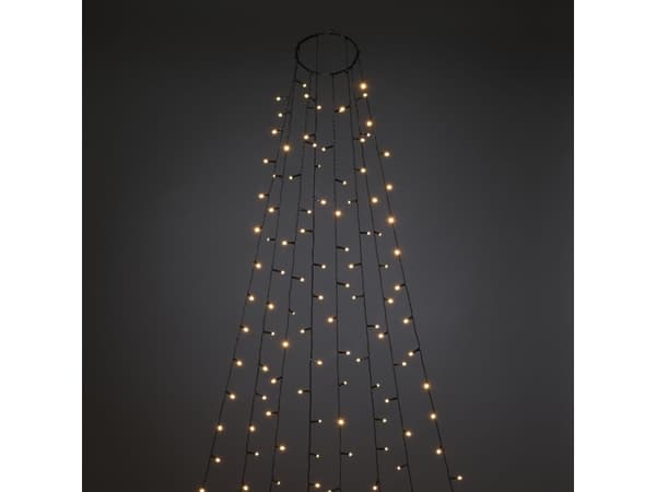 Konstsmide 6398-810, Koristevaloketju, Musta, Muovi, Tunnelma, IP44, LED musta