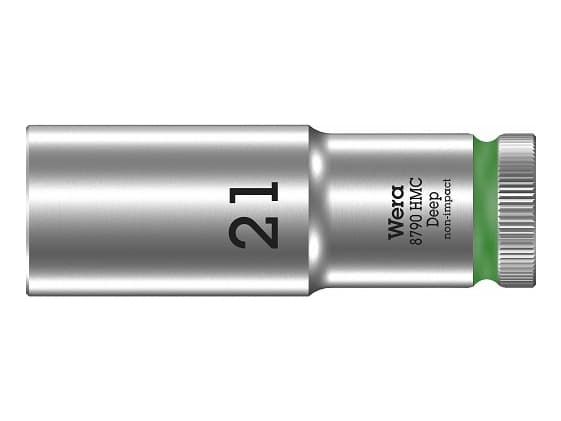 Wera 8790 HMC, Uttag, 1/2", Metrisk, 1 huvuden, 21 mm, 2,52 cm