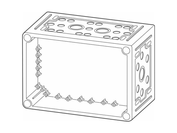 Eaton U-CI43E 64896 Kabinet-underdel 120 x 375 x 250 Grå 1 stk