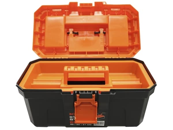 Boxer® Værktøjskasse 16" med opbevaring i låg 41 x 23 x 20,5 cm