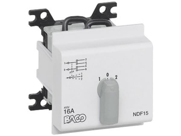 BACO NDF09 Lastafbryder 16 A 2 x 30 ° Grå 1 stk 1 stk