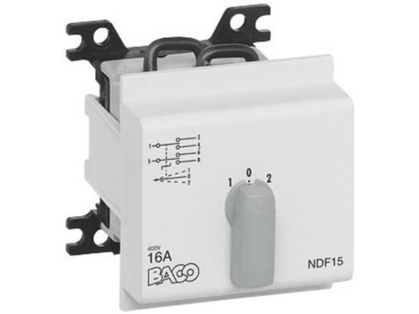 BACO NDF09 Lastafbryder 16 A 2 x 30 ° Grå 1 stk 1 stk