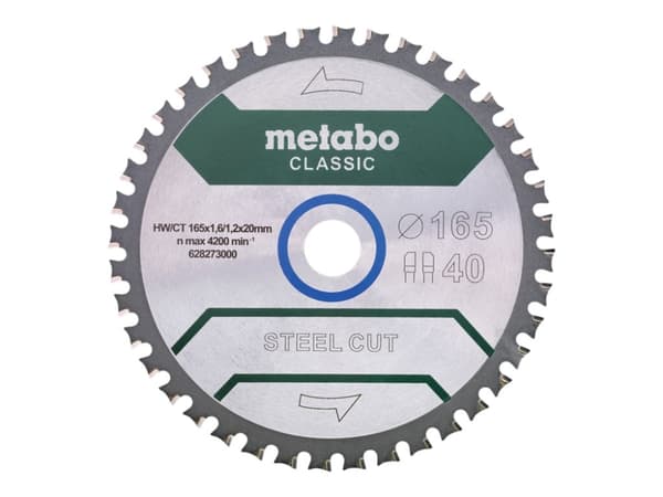 Metabo 628273000, Metall, 16,5 cm, 2 cm, 1,2 mm, 1,6 mm, Metabo