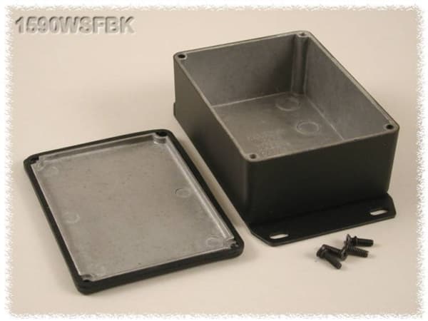 Hammond Electronics 1590WSFBK Yleiskaappi 110,5 x 81,5 x 44 Alumiini Musta 1 kpl