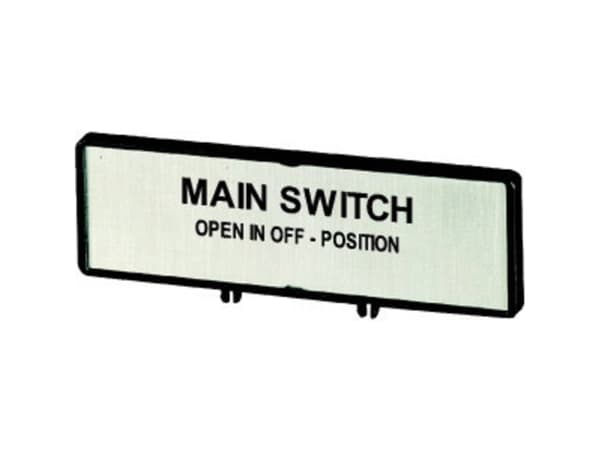 Eaton ZFS62-T0 Tuki ja tarra FI pääkytkin vain 0-avoasennossa 205534 (205534)