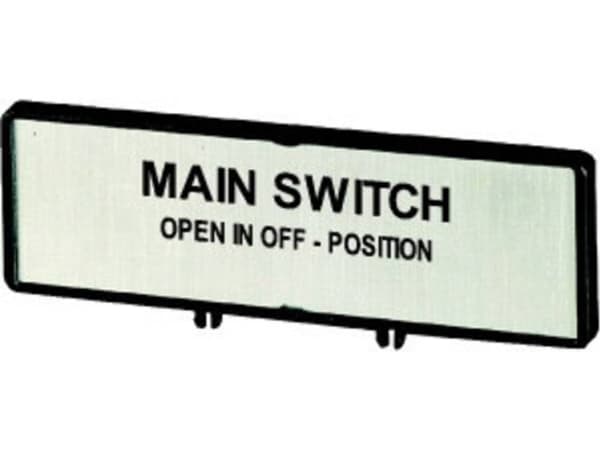 Eaton ZFS62-T0 Tuki ja tarra FI pääkytkin vain 0-avoasennossa 205534 (205534)