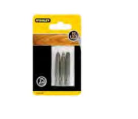 Stanley STA61180-XJ, 3 stykker, Pozidriv, PZ1/2/3, 50 mm, Sekskantet