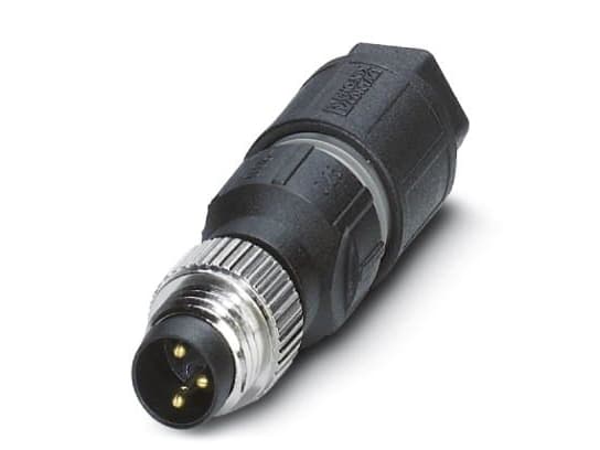 Phoenix Contact 1441008, M8, Sort, Sølv, Zink, Nickel, IP67, 60 DC, 48 V