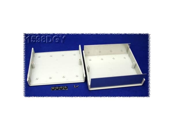 Hammond Electronics 1598DGY Instrumenttikaappi 180 x 206 x 64 ABS Grå 1 stk Hammond Electronics 1598DGY Instrumenttikaappi 180 x 206 x 64 ABS Grå 1 s