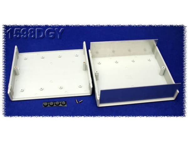 Hammond Electronics 1598DGY Instrumenttikaappi 180 x 206 x 64 ABS Grå 1 stk Hammond Electronics 1598DGY Instrumenttikaappi 180 x 206 x 64 ABS Grå 1 s