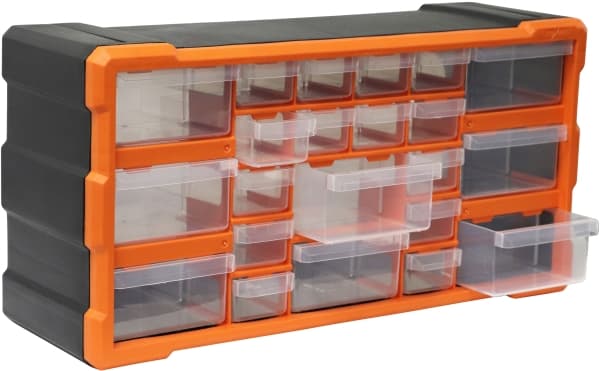 Boxer® sortimentskasse med 22 skuffer 25 × 50 × 16 cm