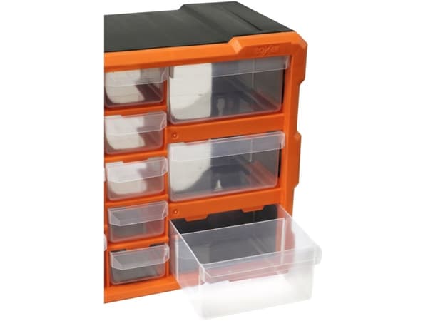 Boxer® sortimentskasse med 22 skuffer 25 × 50 × 16 cm