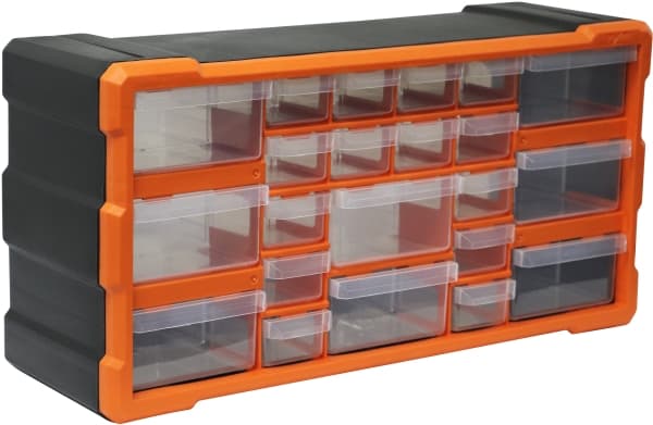 Boxer® sortimentskasse med 22 skuffer 25 × 50 × 16 cm