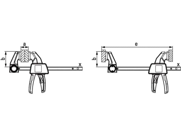 BESSEY - Trigger clamp - max öppning: 300 mm
